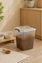 2-Pack 21 Liter Transparent Food and Food Storage Box with Lockable Lid - 4