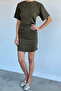 Side Gathered Women's Dress - 3