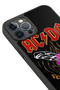 iPhone 12 Pro Max Compatible Acdc Patterned Shockproof Case with Camera Protection - 4