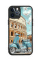 iPhone 12 Pro Max Compatible Colosseum Patterned Shockproof Case with Camera Protection - 5