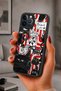 حافظة مقاومة للصدمات متوافقة مع هاتف iPhone 12 Pro Max مع حماية للكاميرا بنمط BlackCat