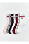 Esvab • Modern & Distinctive Embroidered Girls' Socks, Pack of 7