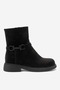 Zarko Women's Genuine Leather Boots with Accessory Details in Black Suede - 2