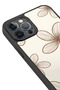 حافظة مقاومة للصدمات متوافقة مع هاتف iPhone 12 Pro Max مع حماية للكاميرا بنمط زهري - 4