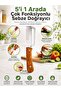 5-in-1 Multifunctional Vegetable Chopper, Cutting, Peeling, Grating and Slicing Apparatus, Stainless - 3