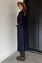 Women's Buttoned Waist Belt Accessory Jean Denim Dress - 5