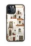 iPhone 12 Pro Max Compatible Mediterranean Pattern Shockproof Case with Camera Protection - 5