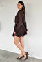 Women's Belted Blouse Combination Dress - 4