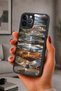 حافظة مقاومة للصدمات متوافقة مع هاتف iPhone 12 Pro Max مع حماية للكاميرا بنمط الخيال العلمي