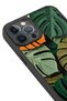 حافظة مقاومة للصدمات متوافقة مع هاتف iPhone 12 Pro Max مع حماية للكاميرا بنمط Monstera - 4
