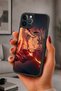 حافظة مقاومة للصدمات متوافقة مع هاتف iPhone 12 Pro Max مع حماية للكاميرا بنمط اللهب