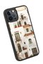 iPhone 12 Pro Max Compatible Mediterranean Pattern Shockproof Case with Camera Protection - 3