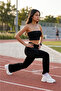 Fashionable Velvet Spanish Flare Flexible Stone Printed Leggings - 4