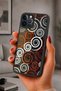 حافظة مقاومة للصدمات متوافقة مع هاتف iPhone 12 Pro Max مع حماية للكاميرا بنمط ملفوف
