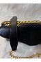 Women's Flap Chain Strap Shoulder and Crossbody Bag 25X20X10 cm – Black / Brown / Fuchsia - 3