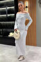 Madonna Collar Women's Long Dress - 3
