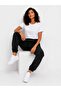 Black Waist and Leg Elastic Sweatpants