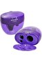 Three-Hole Pencil Sharpener with Mess-Free Canister – Purple pack of 2 Manual Crank Handle, Desktop Design, Compact Size, Stationery Essential, Single Hole
