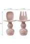 Silicone Baby Feeding Set| 2 Pack Silicone Divided Suction Plate and 2 Pack Tiny Cup with 2 - 5