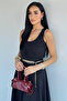 Waist Chain Belted Dress - 3