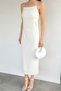 Women's Strappy Slit Detailed Dress - 3