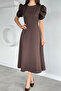 Women's Balloon Sleeve Dress - 3