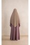 Tesettür Sufle Scarf Medium Size Medina Silk Ready to Wear Scarf Khimar Single Layer Afganbaş - 3