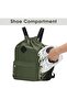 Wandve Drawstring Sports Backpack with Shoe Compartment, Waterproof Drawstring Backpack for Women and Men - 3