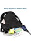 Drawstring Sports Gym Bag Waterproof String Backpack with Shoe Compartment and Side Mesh Pockets for Women - 6
