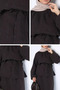 Lace-Up Waist Lined Hijab Blouse - 5