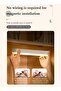 Under Cabinet Light,Wireless Wall Mounted Bedside Lamp，Closet Rechargable Light,For Cabinet, - 7