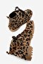 Partilla Women's Genuine Leather Lace-Up Boots Leopard - 5
