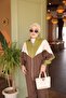 Women's Hijab 3-Color Block Zippered Tracksuit Set Comfortable Fit - 4