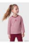 Pink Crew Neck Striped Girls' Set - 2