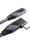 كيبل نقل بيانات USB نوع C إلى USB 3.2 بزاوية قائمة الكل في واحد لنقل الفيديو والبيانات بسرعة 20 جيجا