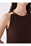 Lcw Comfort Crew Neck Gathered Textured Dress - 2