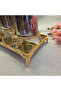 Engraved Detail Bathroom Accessory Set Gold - 6