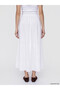 Lcw Modest White Flared Skirt with Elastic Waist - 4