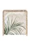 Palm Leaf Pattern Fringed Throw Pillow Cover Light Green Tropical Botanical Cover - 4