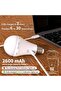 مجموعة مصابيح اضاءة قابلة لاعادة الشحن USB-C من قطعتين مع جهاز تحكم عن بعد بقاعدة E27 تعمل ببطارية 1 - 2