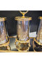 Engraved Detail Bathroom Accessory Set Gold - 5