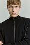 Standard Fit College Collar Zippered Pocket Knitwear Bomber Cardigan F7641Ax26Au - 4
