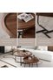 Round Coffee Table Set of 2, Side Tables Set, Wood Coffee Table for Living Room, Bedroom, Office, Modern End Tables for Dormitory Small Household Office Balcony (Brown) - 3