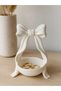 Decorative Jewelry Stand with Ribbon Design - Ring and Accessory Organizer Tray