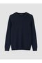 Vizyon New Season Indigo Crew Neck Men's Knitwear Sweater - 4