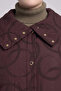 Wide Collar Quilted Giy Çık Dark Burgundy - 6
