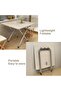 طاولة طعام محمولة قابلة للطي |   طاولة بسيطة وصغيرة الحجم |   تصميم موفر للمساحة، مثالي للشقق الصغيرة والوجبات غير الرسمية - 5