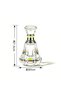 Luxury Faceted Glass Essential Oil Bottle, Refillable Perfume Container with Gold Accent, Home Fragrance Oil Dispenser, Aromatherapy Drop Bottle for Living Room Decor. - 6