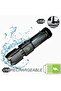 F15-T black Powerful LED Flashlight Rechargeable USB Built-in Lithium Battery Waterproof Zoom Fishin - 8