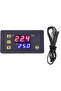 Geekets Digital Led Temperature Controller, Programmable Cooling & Heating Thermostat -50-110°C with - 5